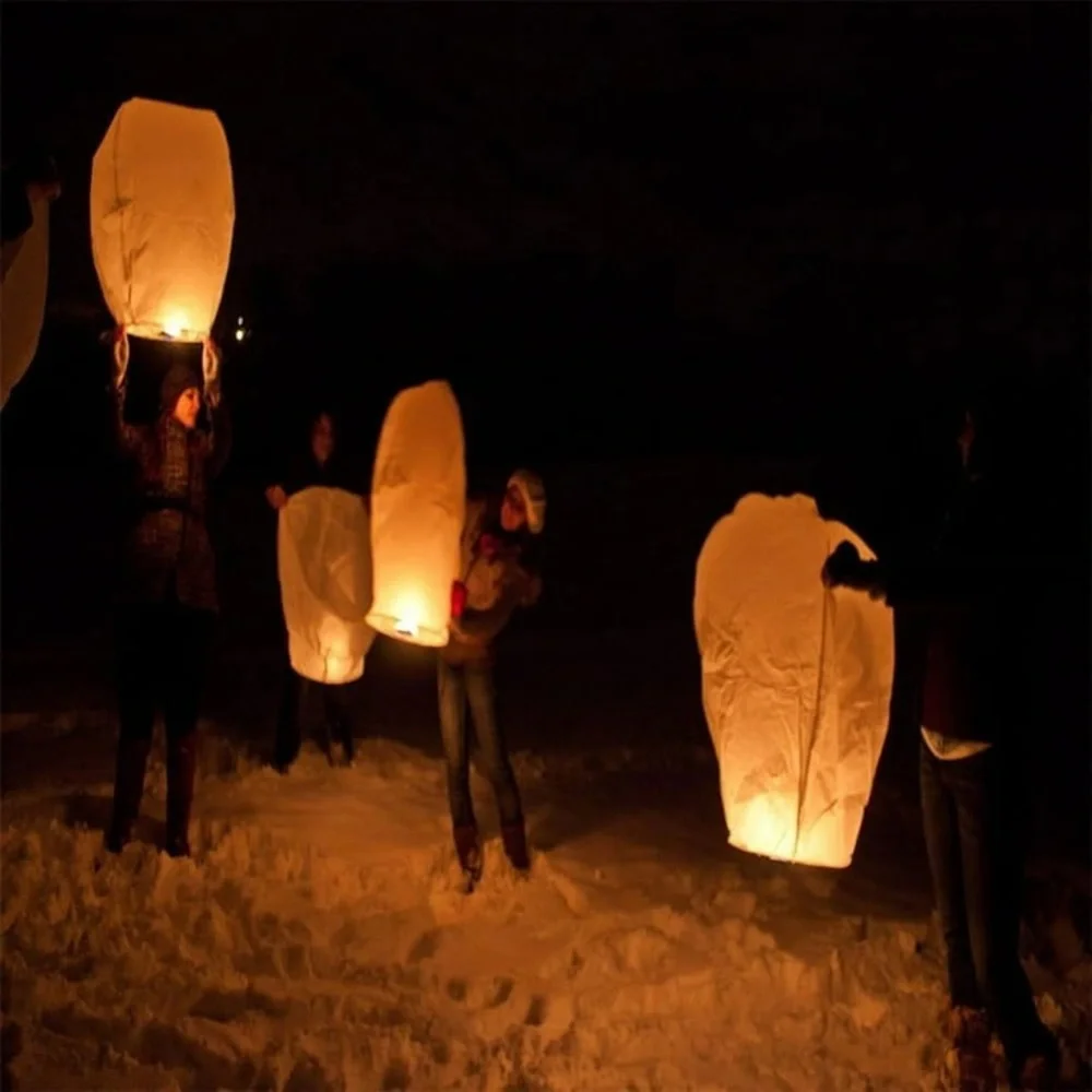 10pc Sky Lantern Set - Picture 4 of 6